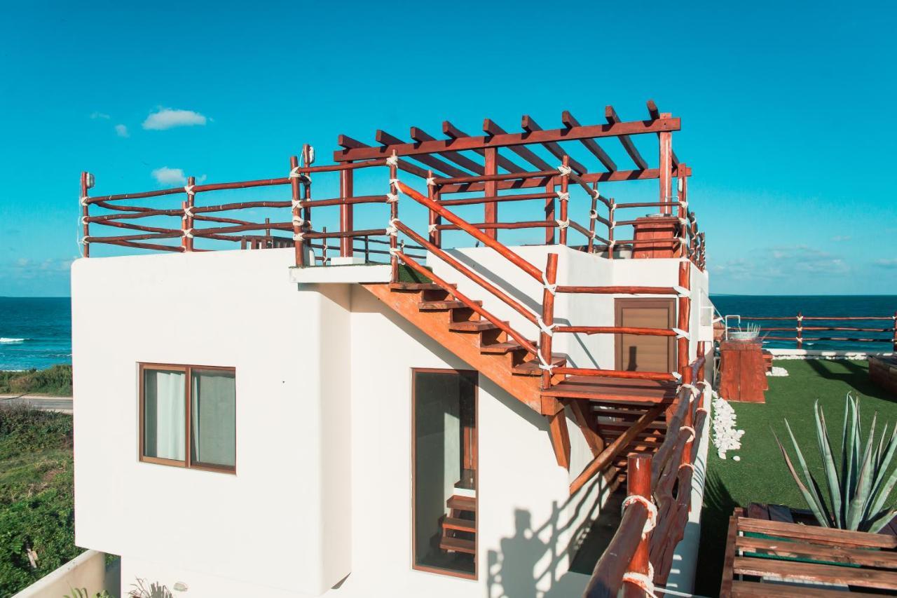 Villa With Ocean View, Pool, Restaurant And Rooftop Isla Mujeres Bagian luar foto