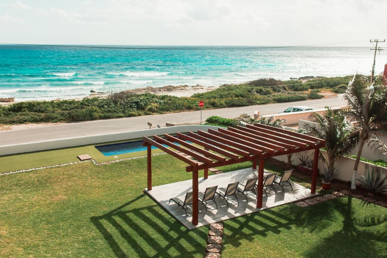 Villa With Ocean View, Pool, Restaurant And Rooftop Isla Mujeres Bagian luar foto